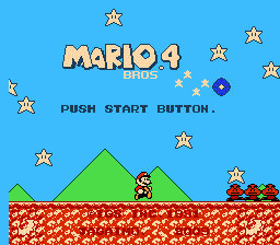 Super Mario Bros 4 Revisited Title Screen